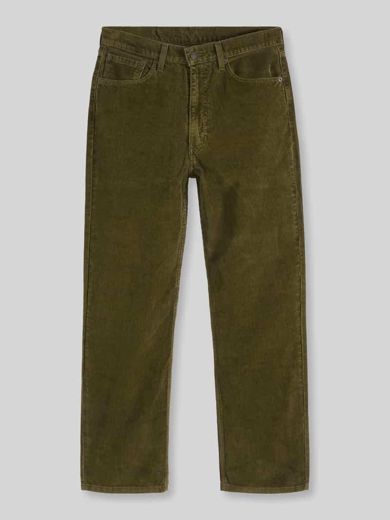 Levi's Straight fit corduroy broek van puur katoen