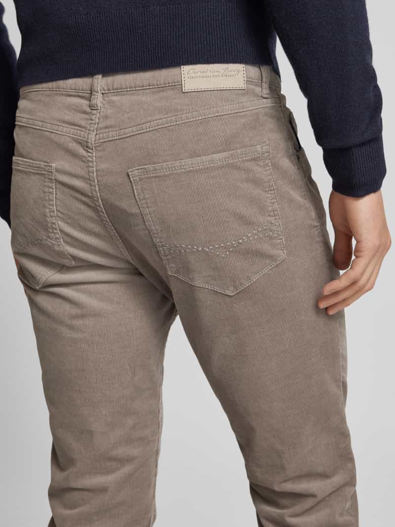 Christian Berg Men Corduroy broek met 5-pocketmodel