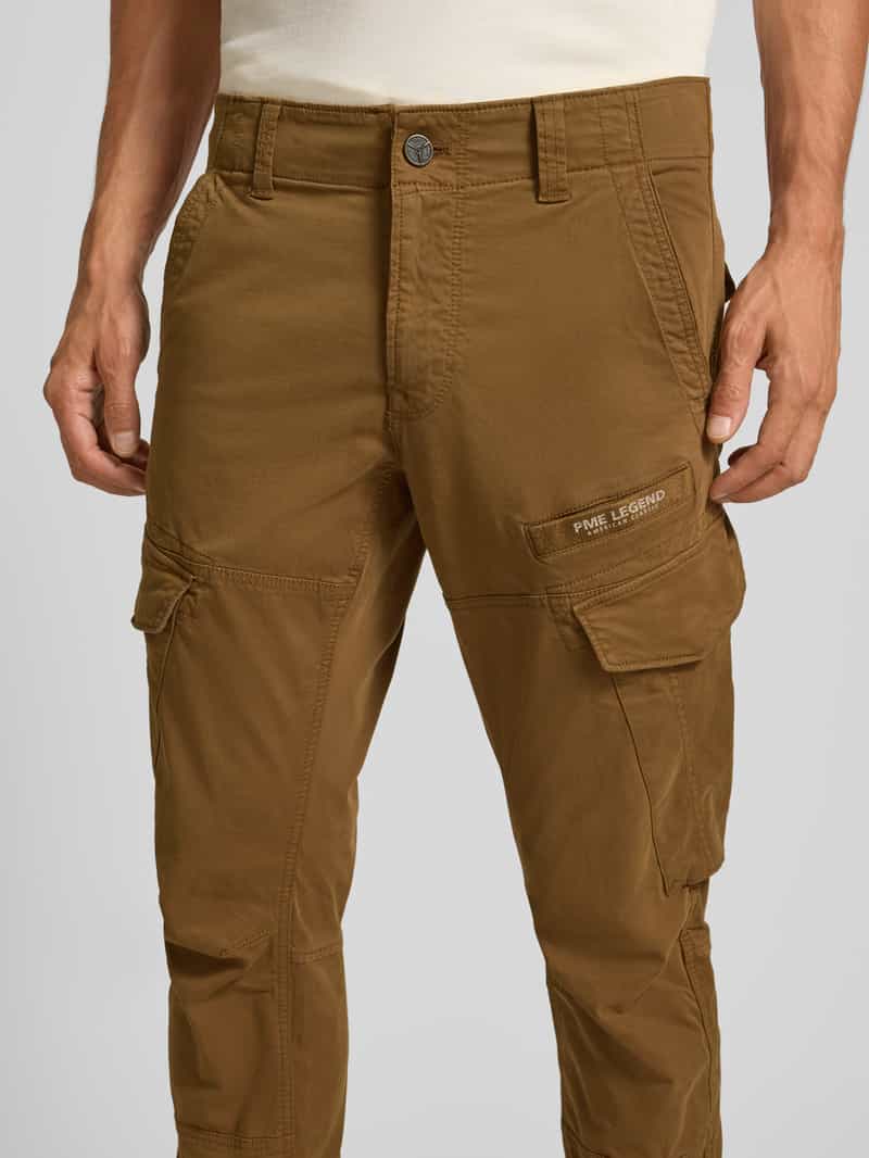 PME Legend Cargobroek met labeldetail en klepzakken model 'Nordrop'