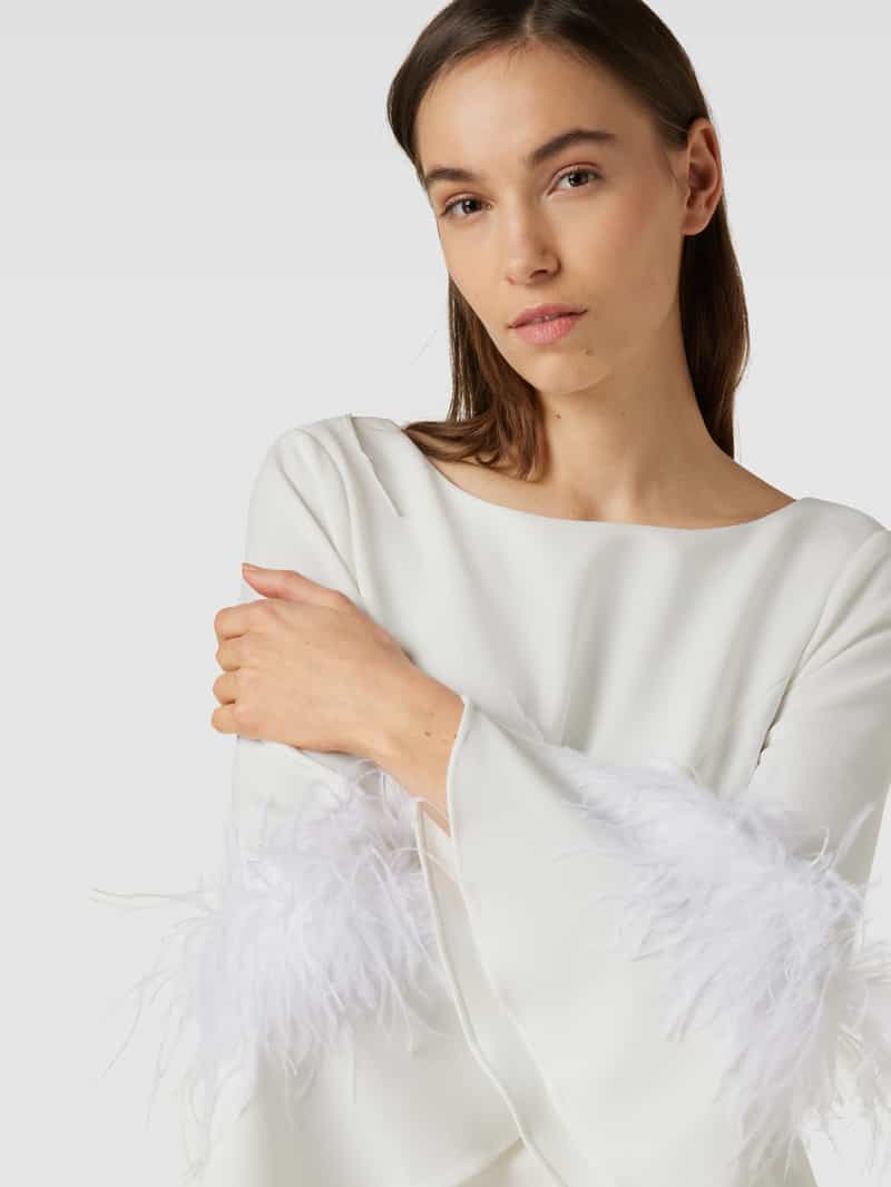 Adrianna Papell Jumpsuit met veren
