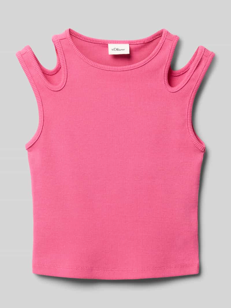 s.Oliver RED LABEL Slim fit tanktop met cut-outs