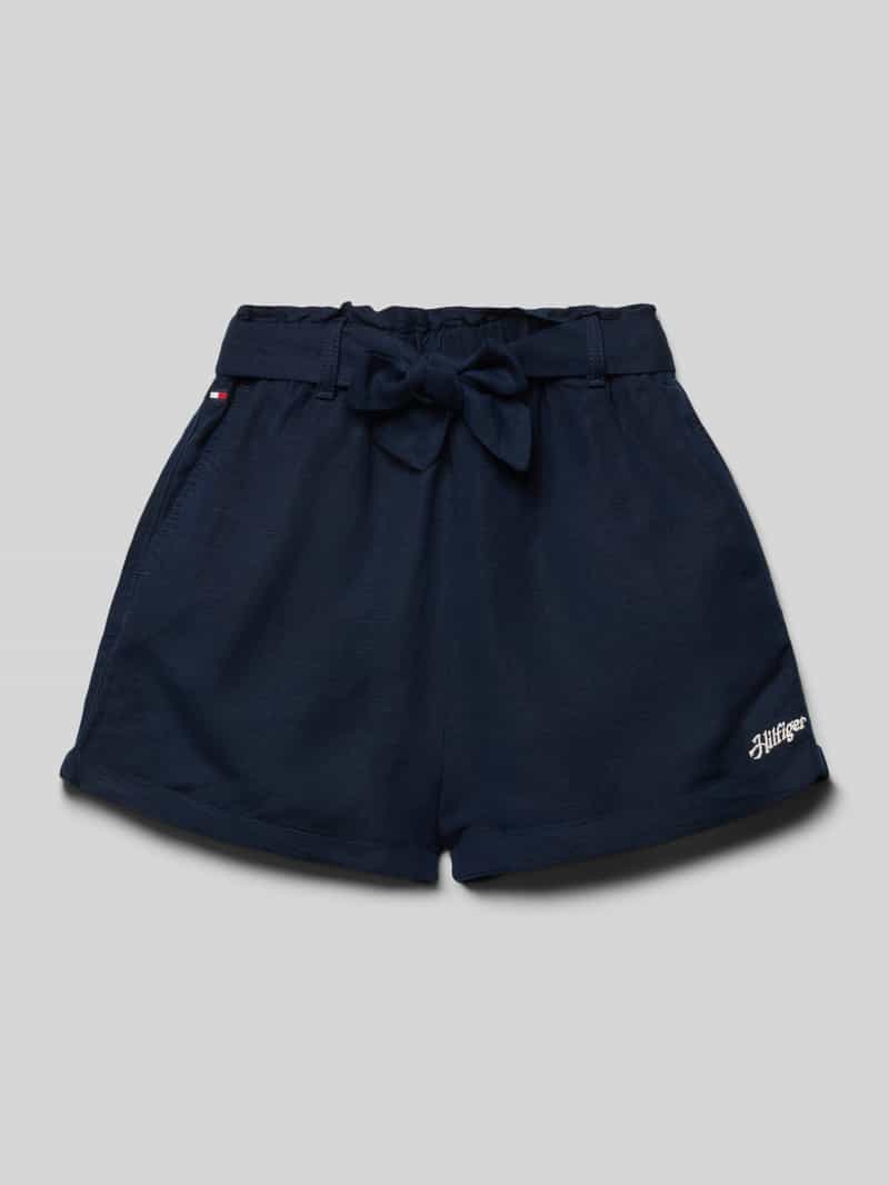 Tommy Hilfiger Teens Korte broek met elastische band en labelstitching