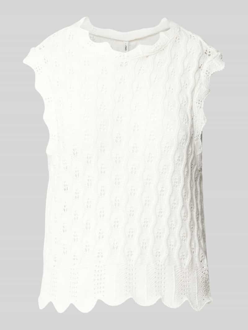 Only Regular fit tricottop van katoenmix model 'LUNA LIFE'
