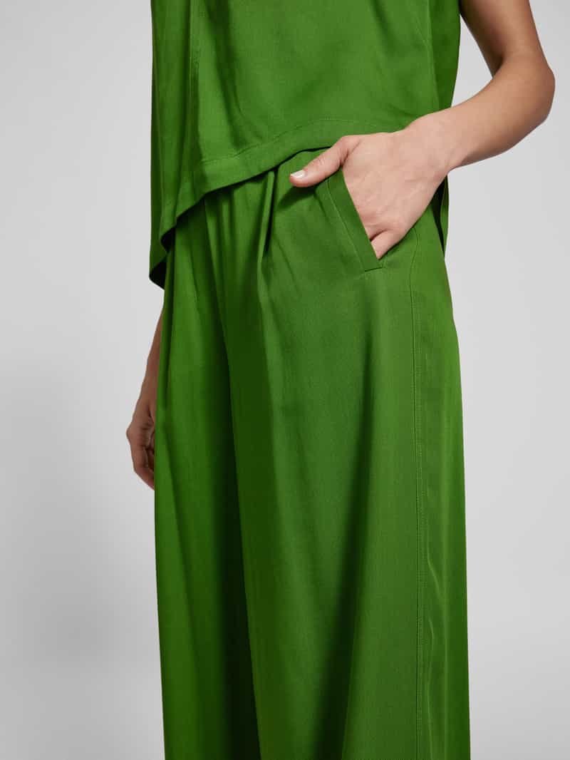 LANIUS Wide fit stoffen broek met elastische band