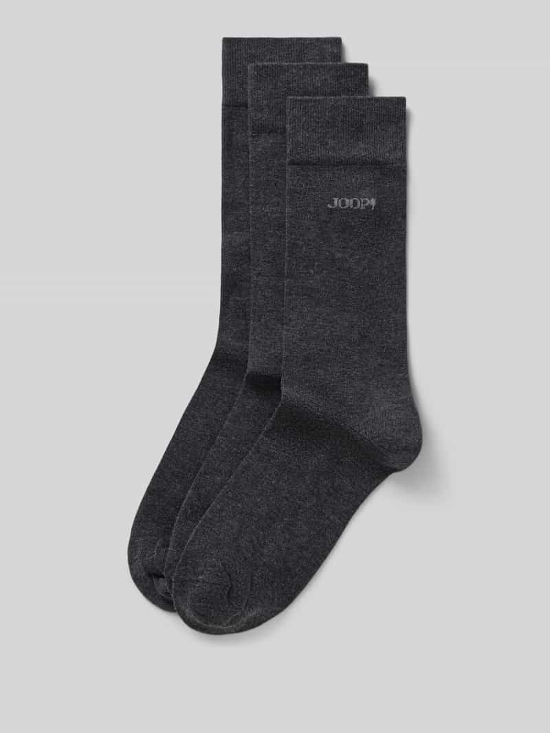 JOOP! Collection Sokken met labeldetail in een set van 3 paar