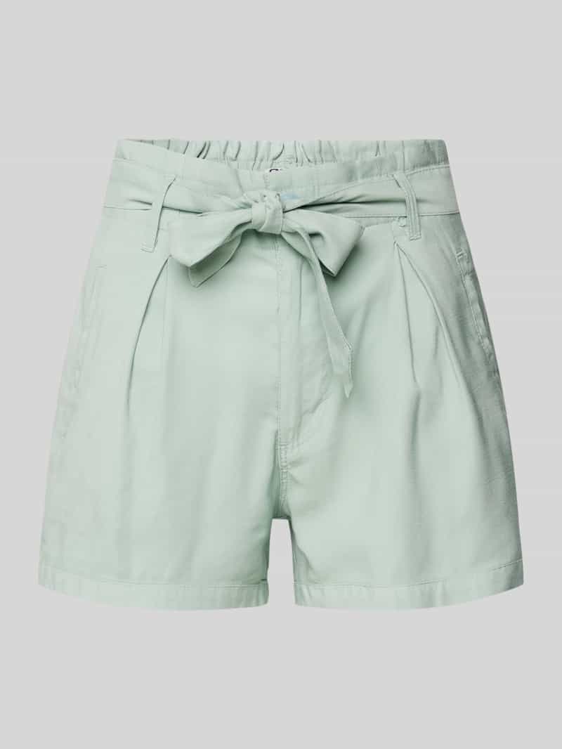Only Regular fit korte broek met strikceintuur model 'LARIS'
