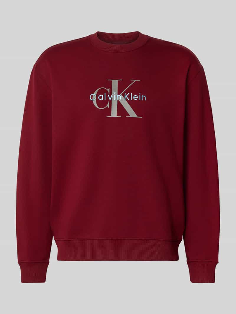 Calvin Klein Jeans Regular fit sweatshirt met logoprint model 'Terry'