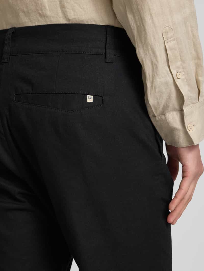 Tom Tailor Denim Slim fit linnen broek met katoen