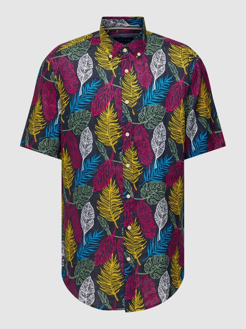 Regular fit vrijetijdsoverhemd met all-over motief Christian Berg Men