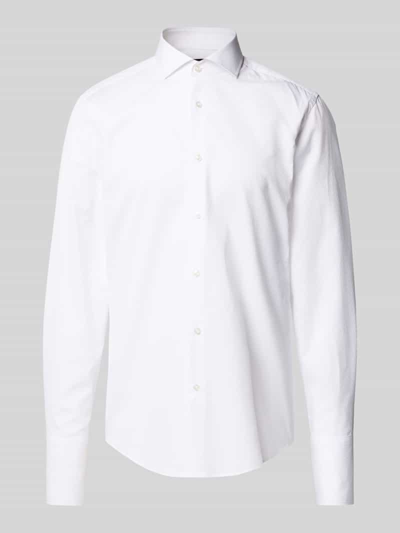 Boss Slim fit zakelijk overhemd met haaikraag