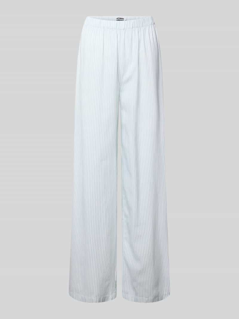 Review Wide fit stoffen broek met elastische band
