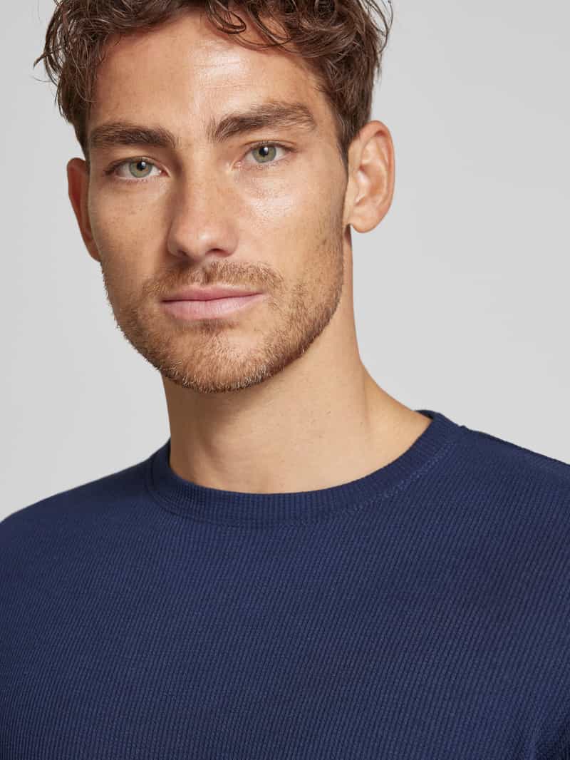 Christian Berg Men T-shirt met structuurmotief