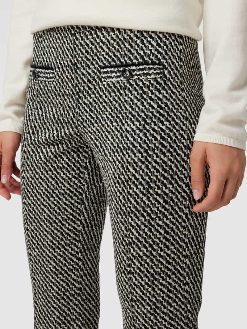 CAMBIO Korte broek met all-over motief model 'Ranee'