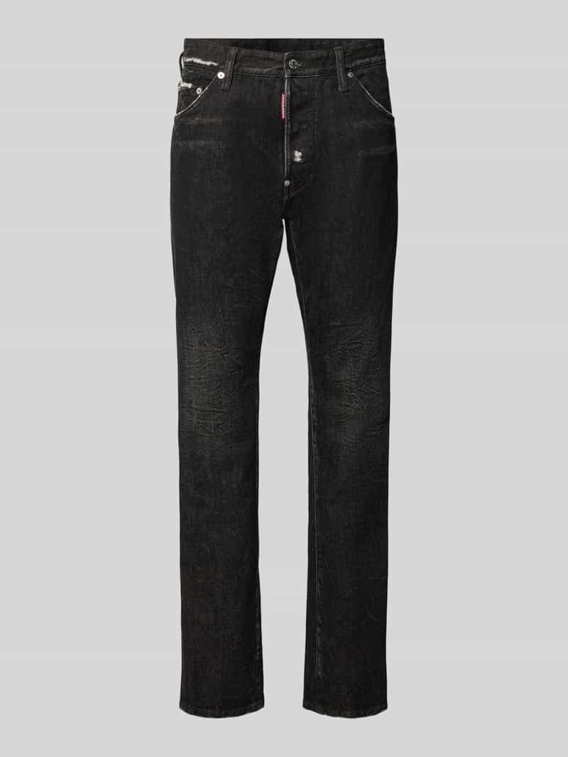 Dsquared2 Ready to Wear Straight fit jeans van katoenmix model 'Teddy'