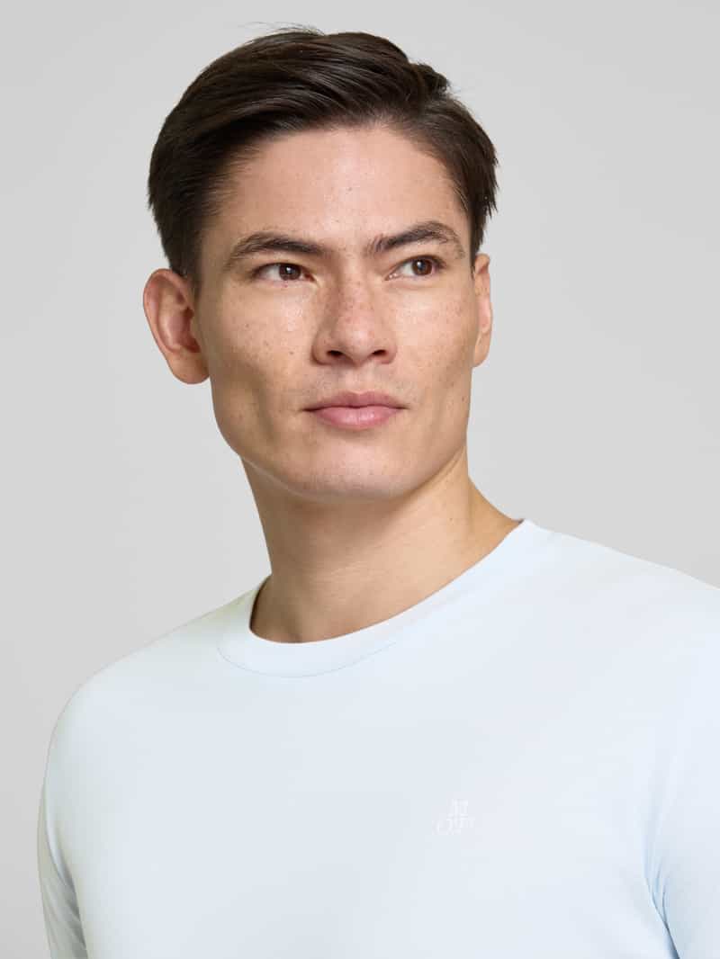 Marc O'Polo Regular fit T-shirt van puur katoen met logoprint