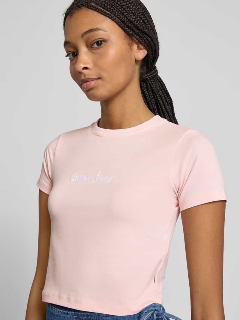 Guess Jeans Kort T-shirt met labelstitching