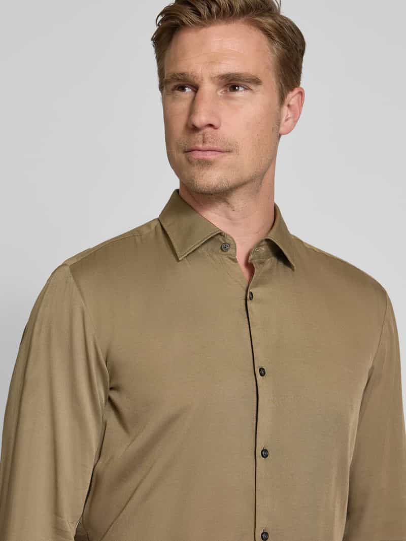 HUGO Slim fit zakelijk overhemd met kentkraag model 'KENNO'