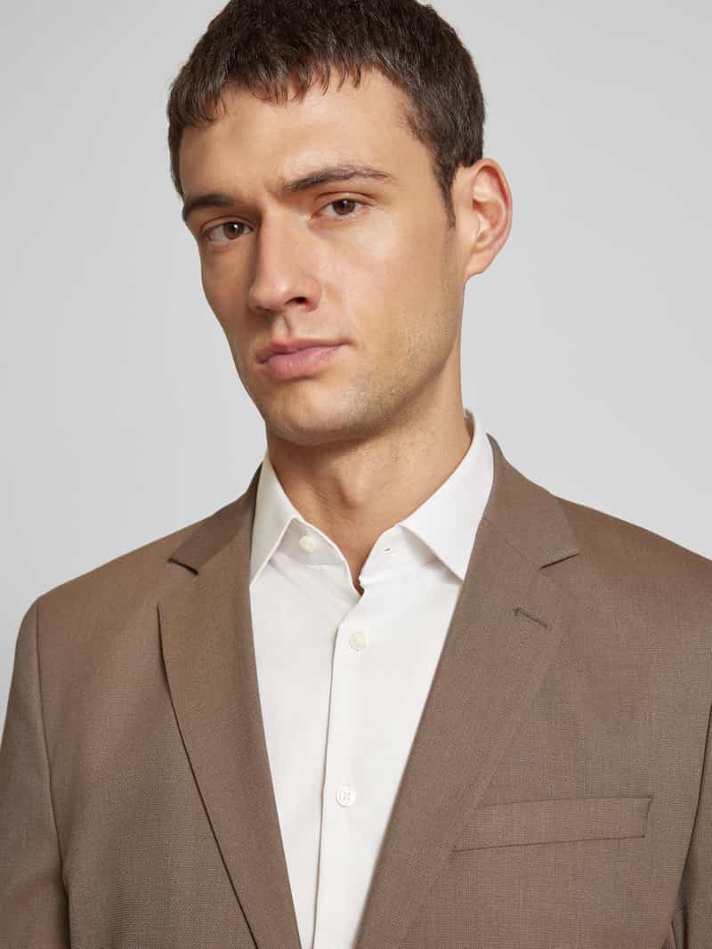Jake*s Slim fit zakelijk overhemd met kentkraag
