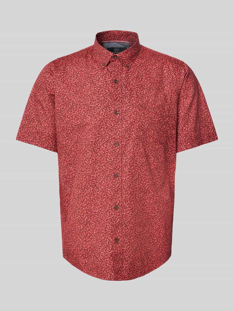 Lerros Regular fit vrijetijdsoverhemd met labelstitching