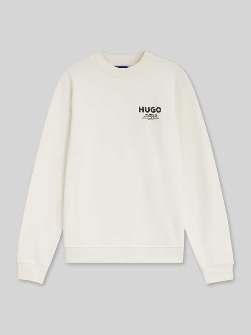 HUGO Blue Sweatshirt met logoprint model 'H-SWEATSHIRT'