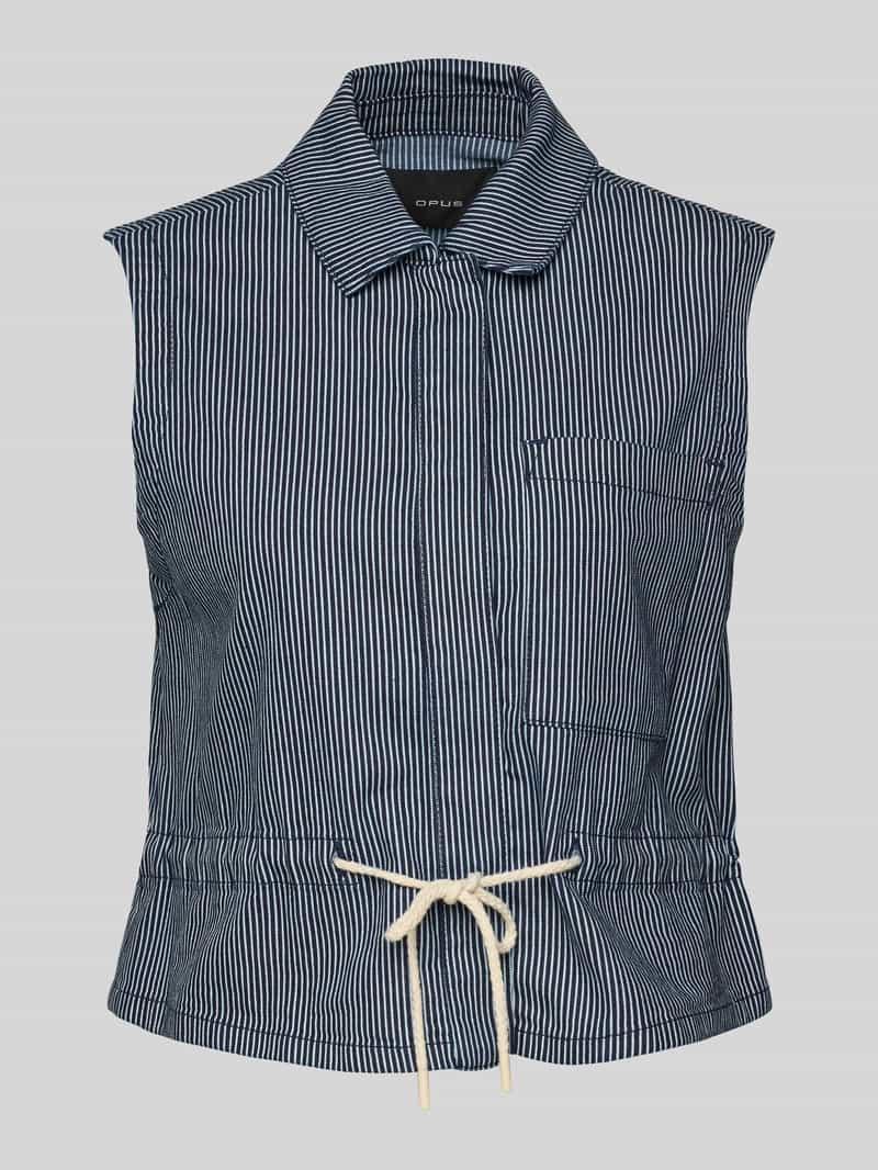 Opus Gilet met blinde knoopsluiting model 'Walea'