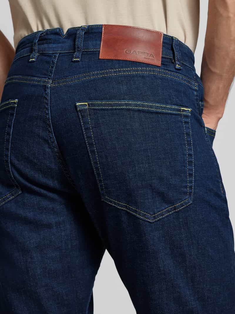 GABBA Tapered fit jeans in 5-pocketmodel model 'Alex'