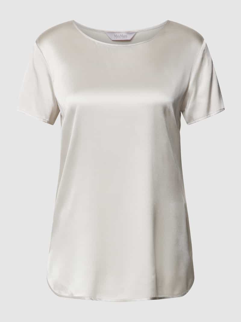 MaxMara Leisure Zijden shirt met ronde hals model 'CORTONA'