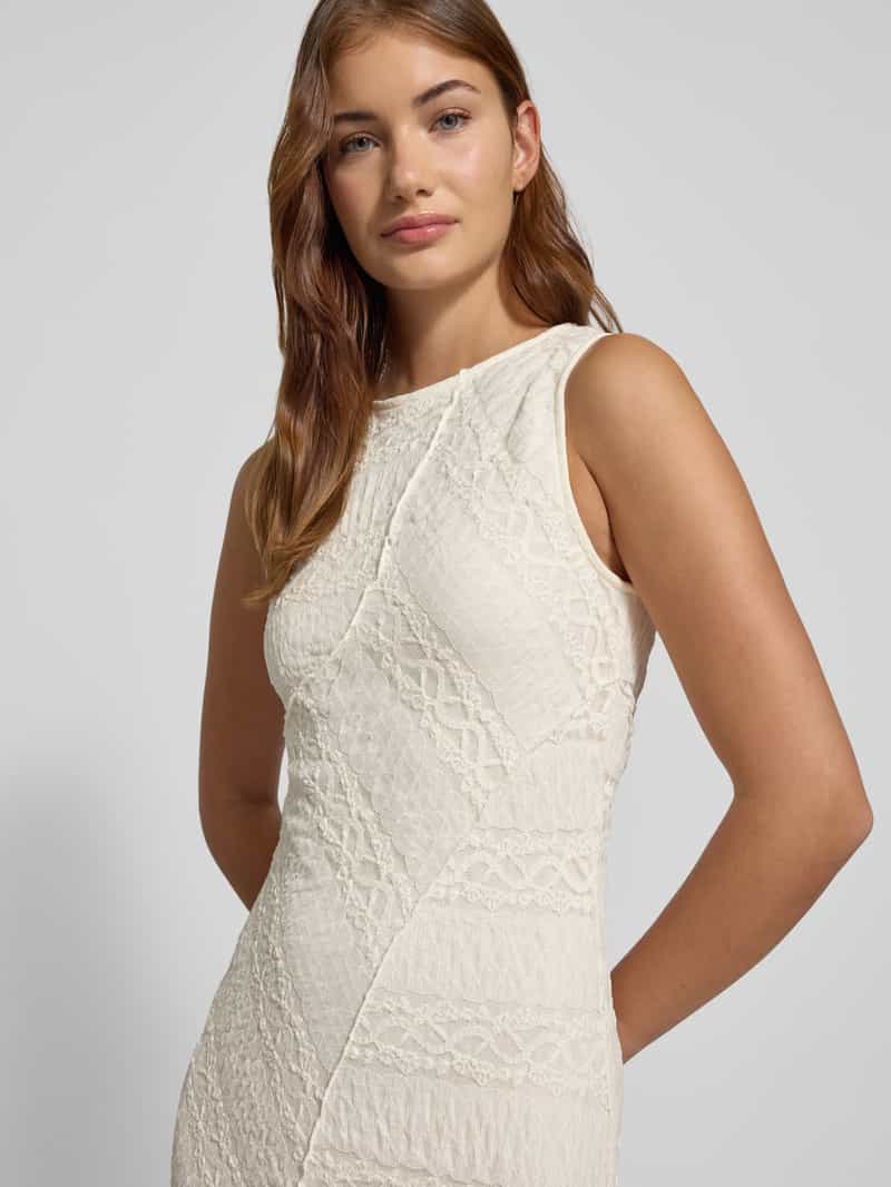 Gina Tricot Maxi-jurk van kant met ronde hals