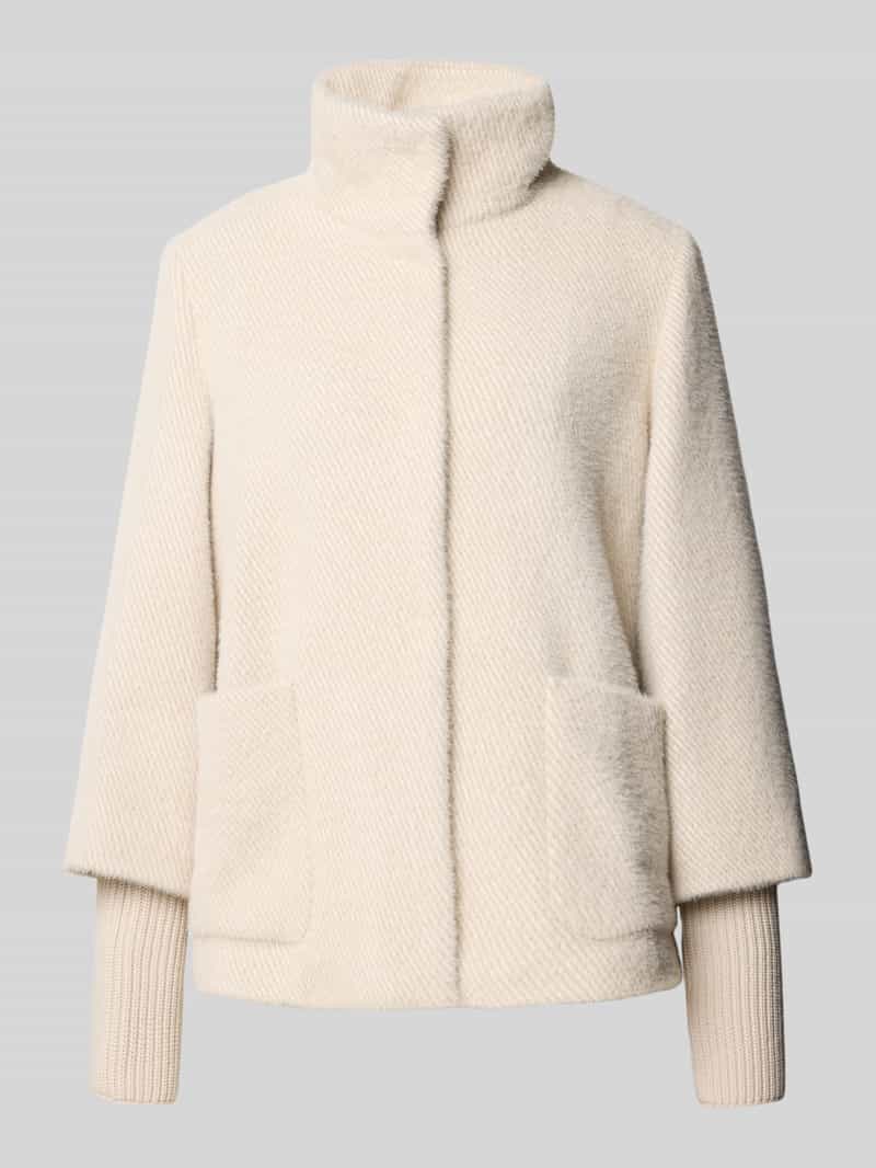 s.Oliver BLACK LABEL Regular fit jack met lange ribgebreide manchetten