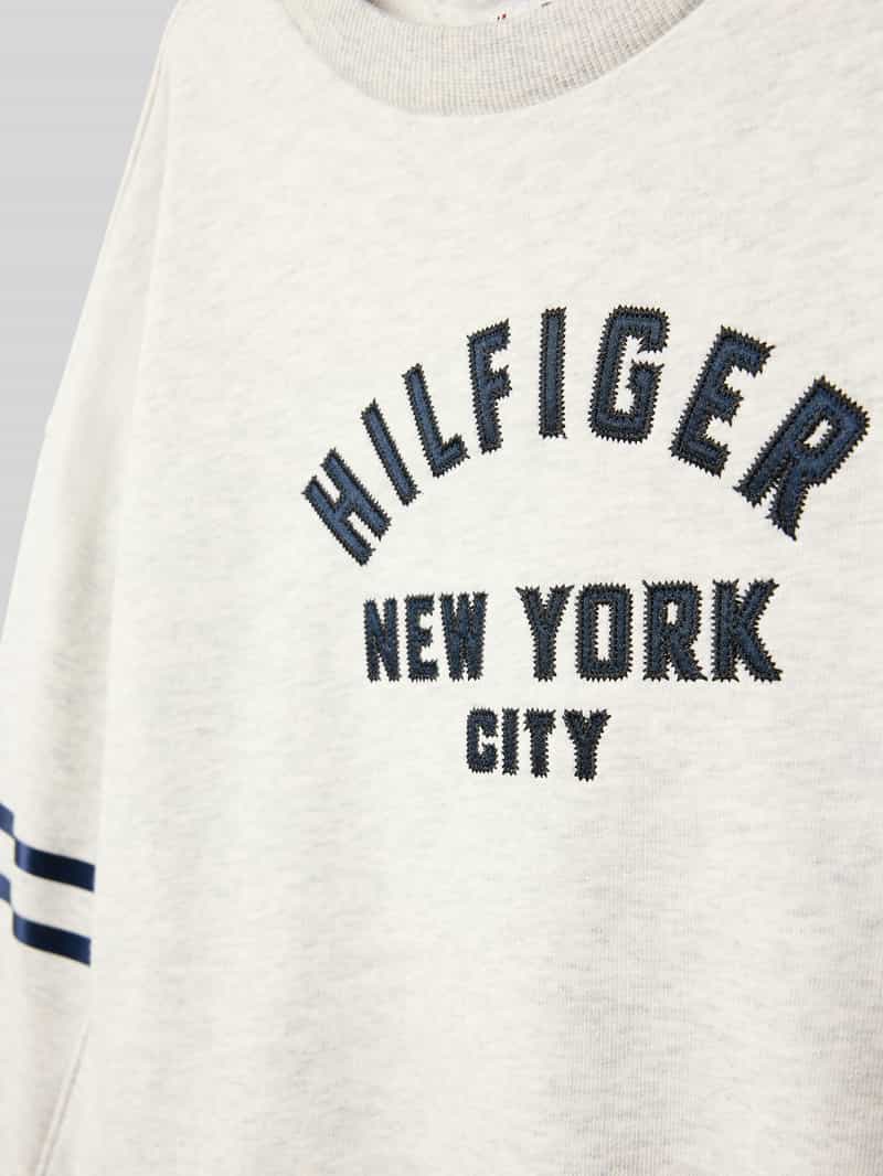 Tommy Hilfiger Teens Relaxed fit sweatshirt van katoenmix