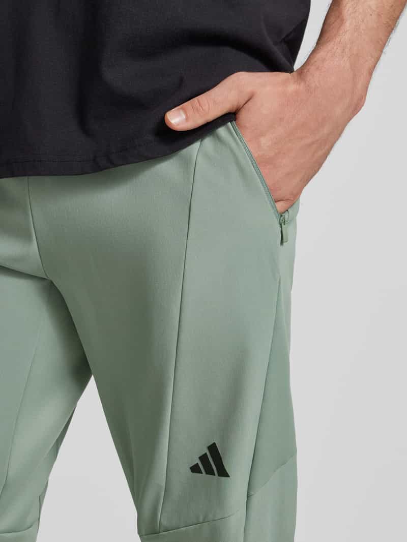 Adidas Training Slim fit trainingsbroek met logoprint