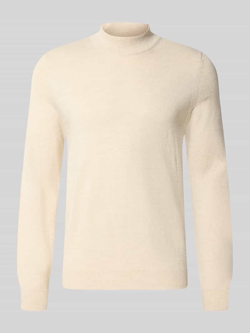 Regular fit col van wolmix