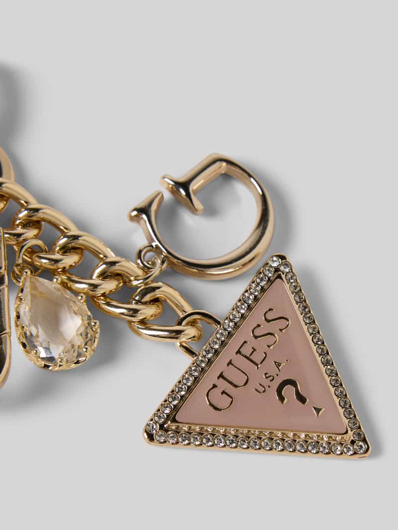 Guess Sleutelhanger met labeldetails