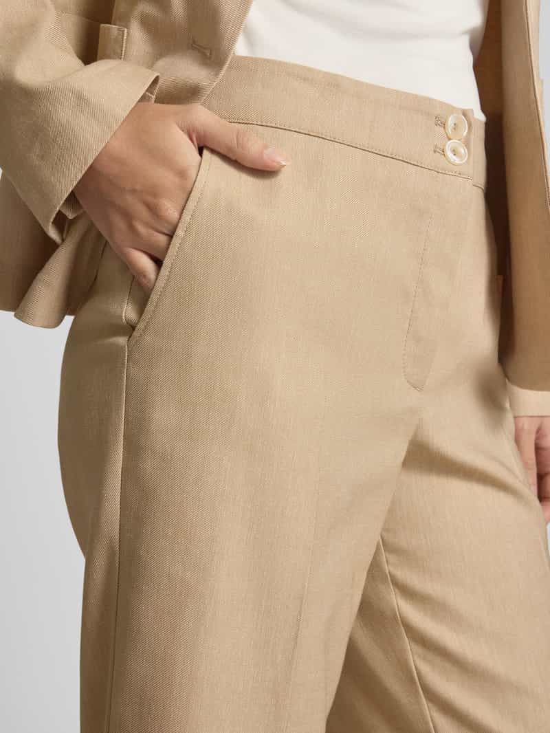 Betty Barclay Straight leg pantalon met persplooien