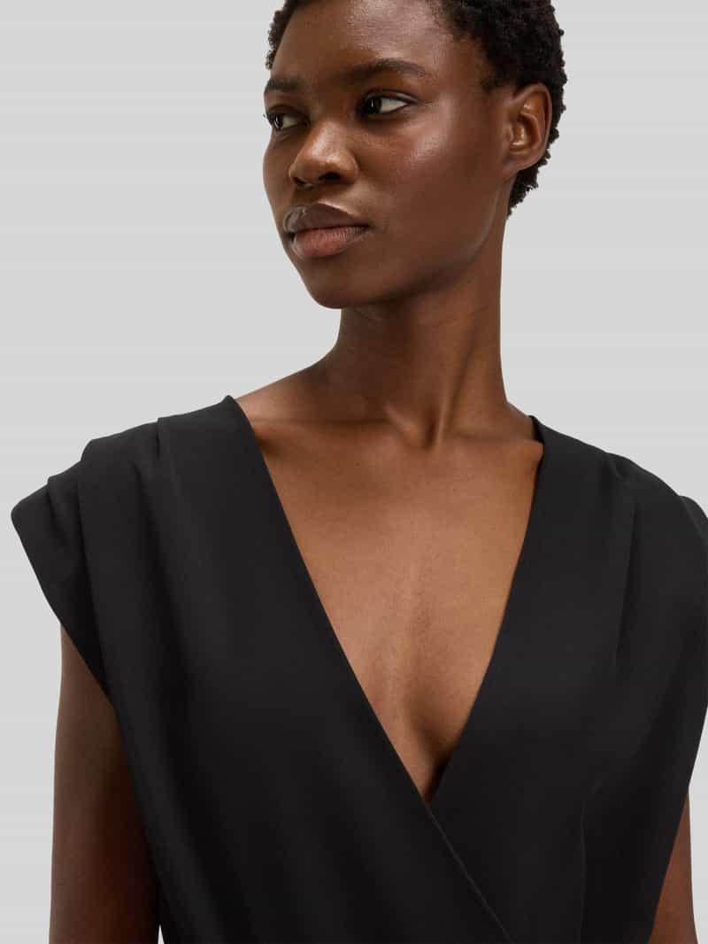Boss Orange Regular fit jumpsuit met ronde plissés
