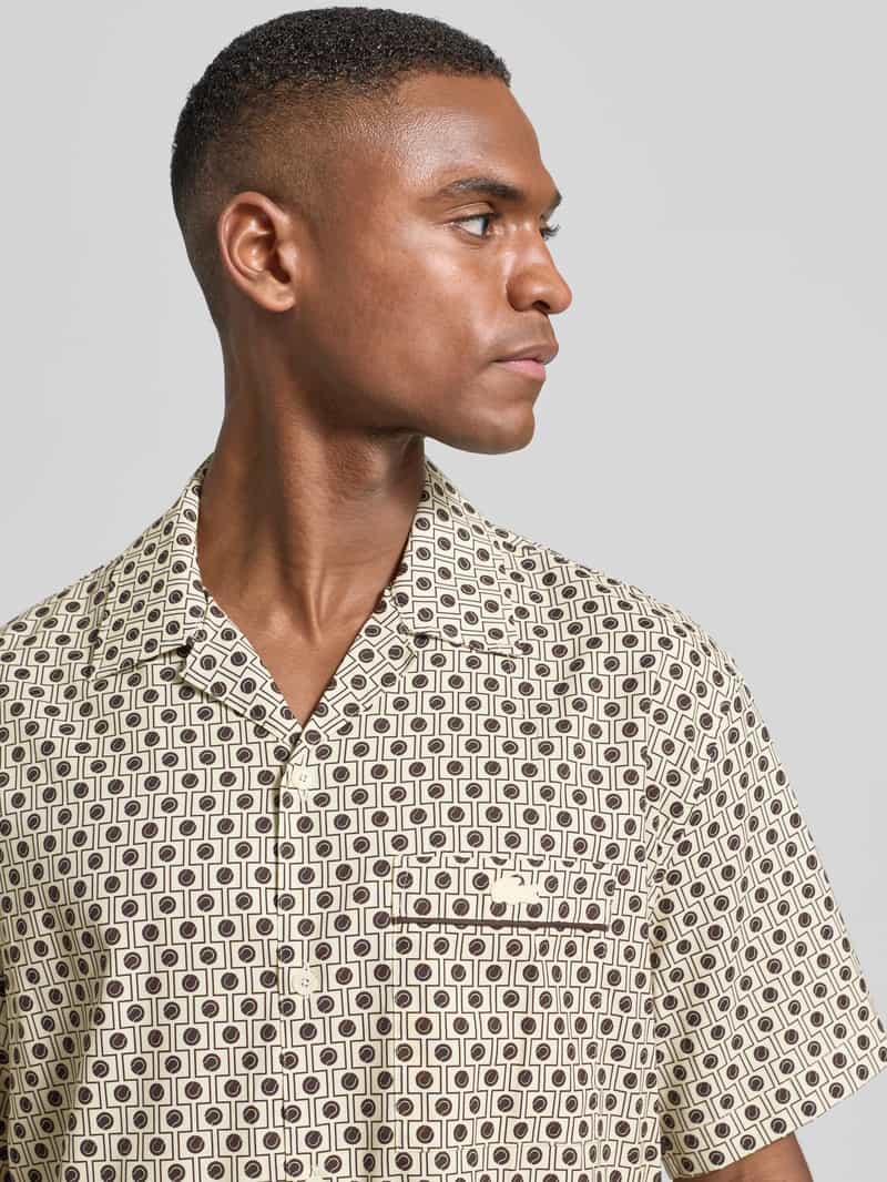 Lacoste Relaxed fit vrijetijdsoverhemd van een mix van katoen en viscose