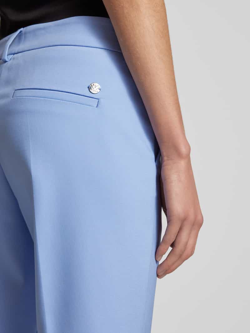 MOS MOSH Slim fit stoffen broek met steekzakken model 'ELLEN NIGHT'