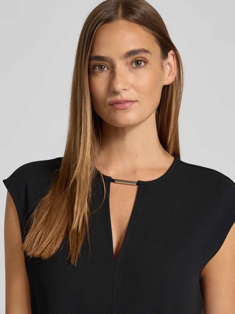 Calvin Klein Womenswear Regular fit jumpsuit met druppelvormige hals model 'Scuba'