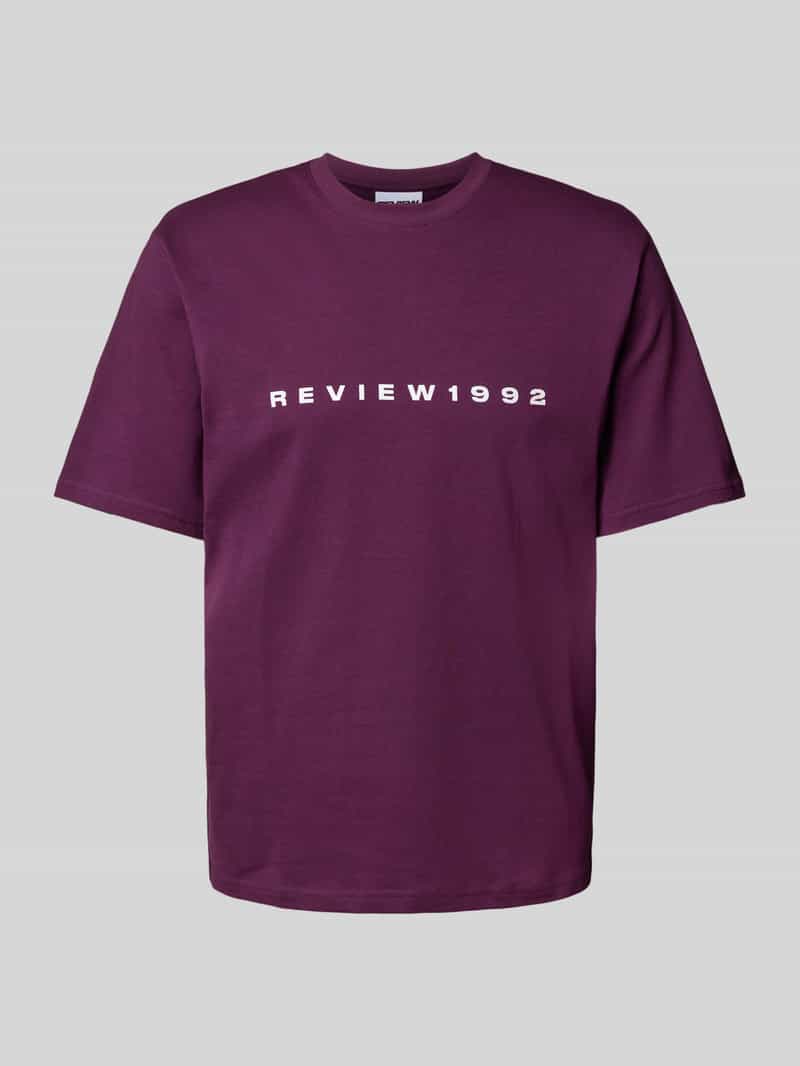 T-shirt met labelprint