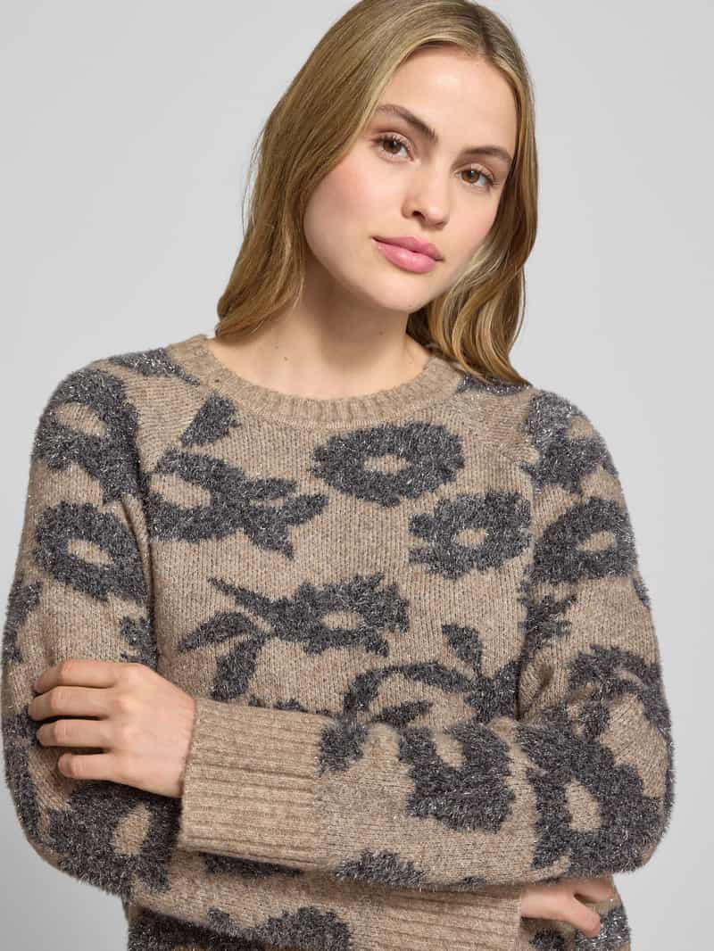 FREE QUENT Gebreide pullover met ribboorden model 'PANTEA'