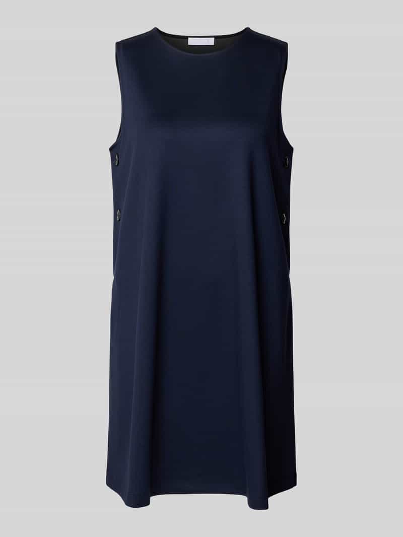 Rich & Royal Mini-jurk van viscosemix met ronde hals