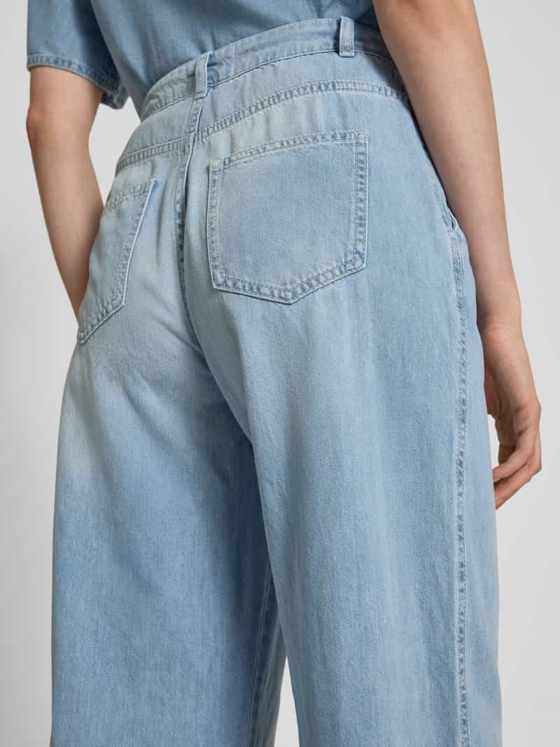 MSCH Copenhagen Wide leg jeans met steekzakken model 'Ingrid Lis'