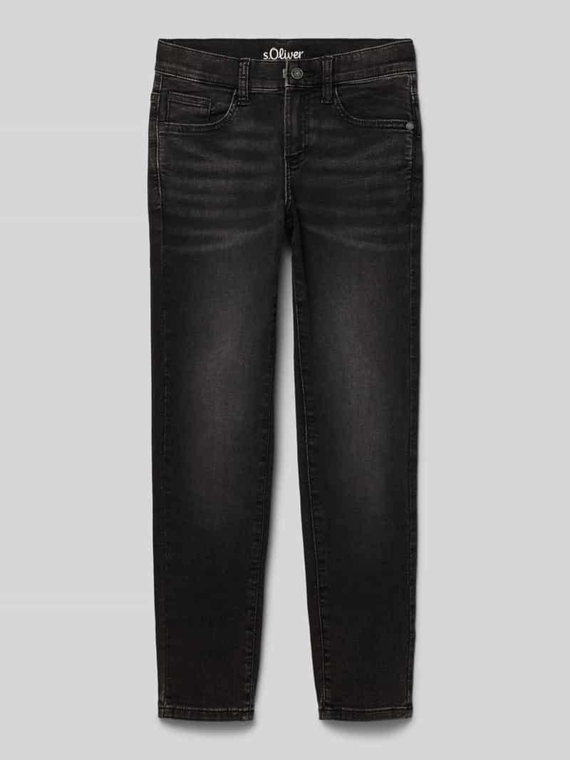 s.Oliver RED LABEL Slim fit jeans van katoenmix