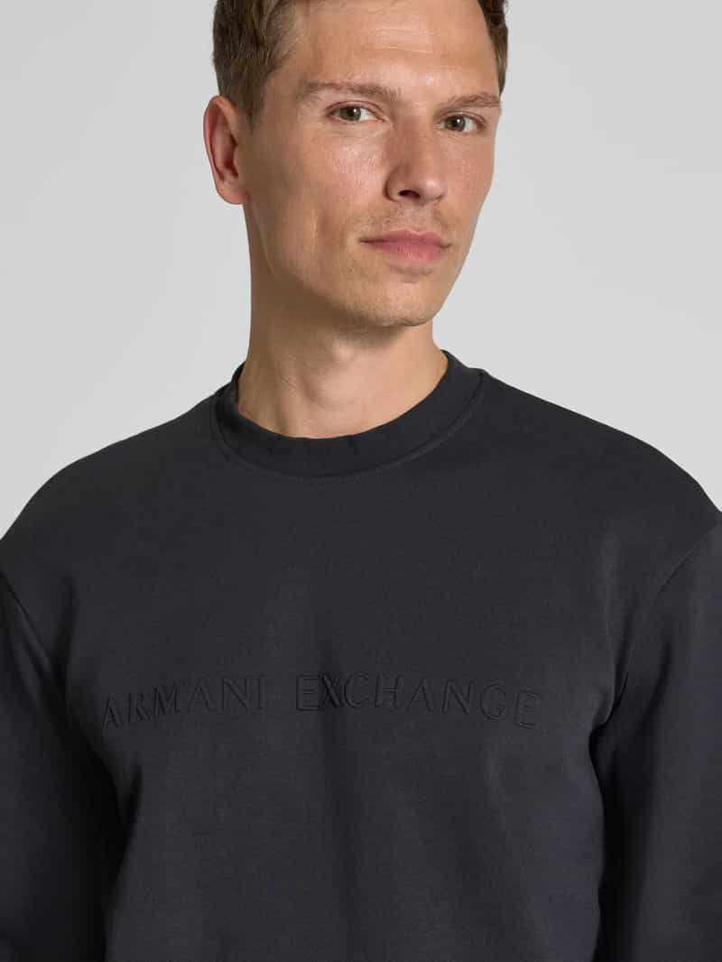 Armani Exchange Sweatshirt met labeldetail