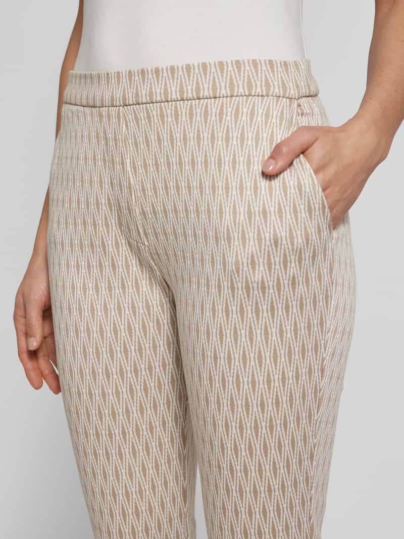 Christian Berg Woman Slim fit stoffen broek met elastische band