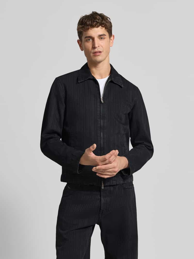 Diesel Slim fit jeansjack van katoenmix