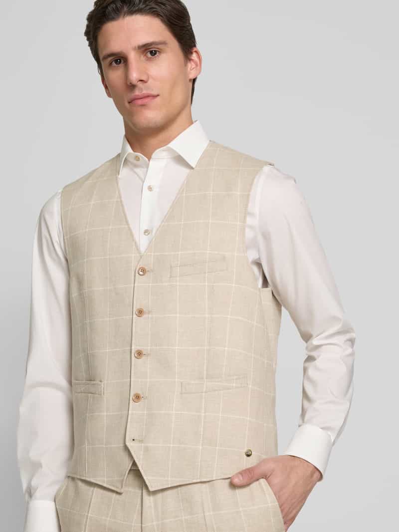 carl gross Gilet met strookzakken model 'Wilson'
