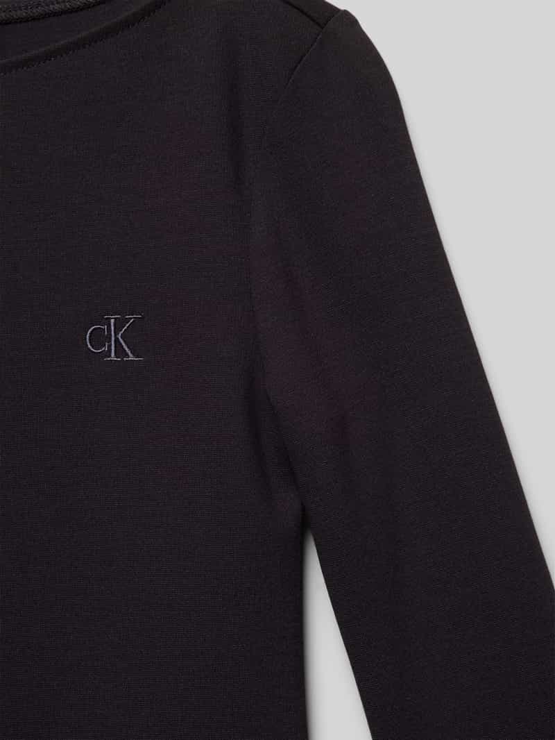 Calvin Klein Jeans Jurk met labelstitching model 'PUNTO'