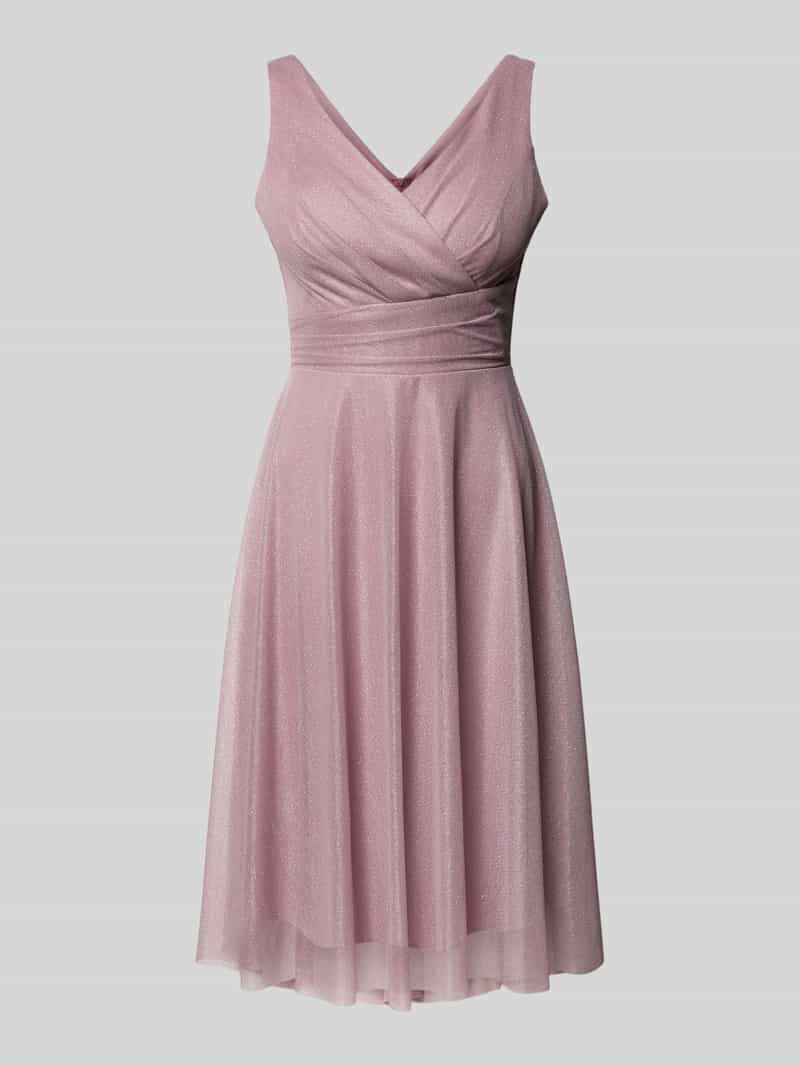 TROYDEN COLLECTION Cocktailjurk in wikkellook