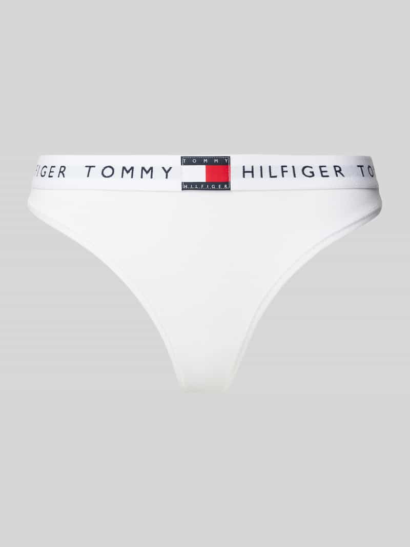 Tommy Hilfiger String met elastische band met label model 'TH Heritage'